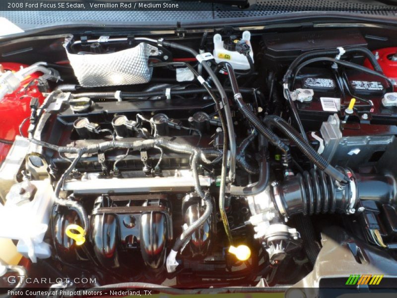 Vermillion Red / Medium Stone 2008 Ford Focus SE Sedan