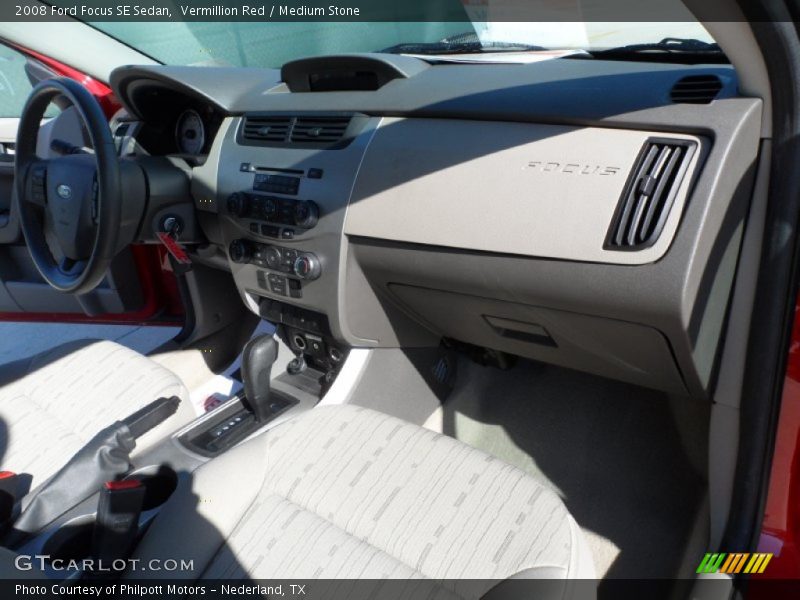 Vermillion Red / Medium Stone 2008 Ford Focus SE Sedan