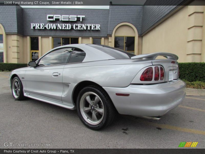 Silver Metallic / Black 1998 Ford Mustang GT Coupe