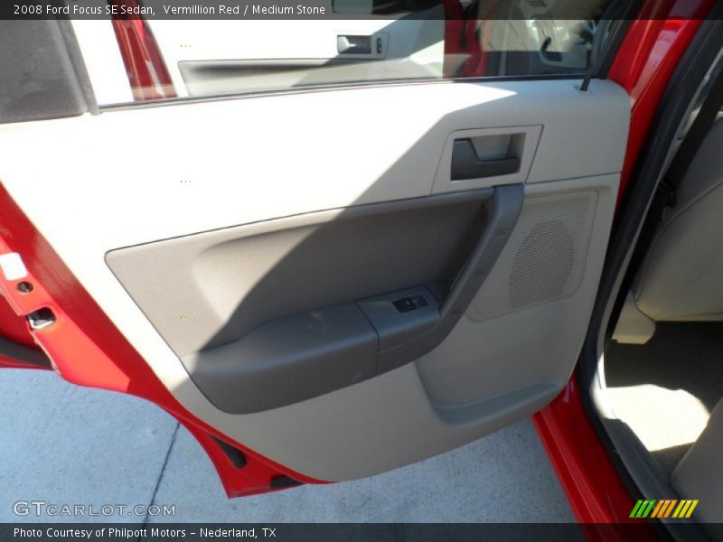 Vermillion Red / Medium Stone 2008 Ford Focus SE Sedan
