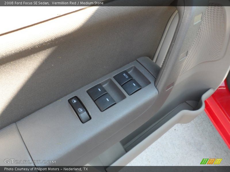 Vermillion Red / Medium Stone 2008 Ford Focus SE Sedan