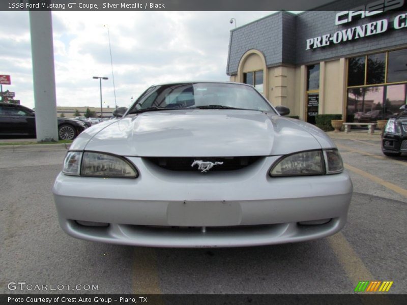 Silver Metallic / Black 1998 Ford Mustang GT Coupe