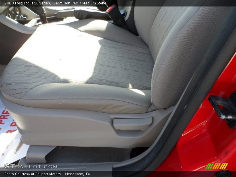 Vermillion Red / Medium Stone 2008 Ford Focus SE Sedan