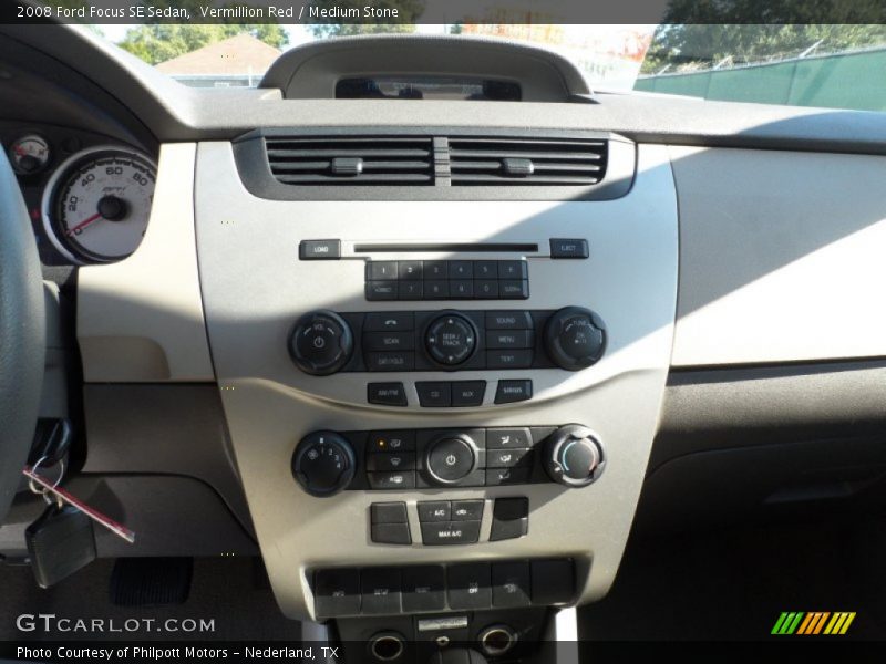 Vermillion Red / Medium Stone 2008 Ford Focus SE Sedan