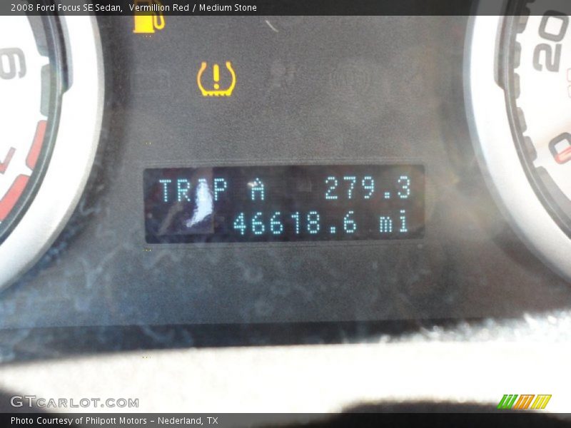 Vermillion Red / Medium Stone 2008 Ford Focus SE Sedan