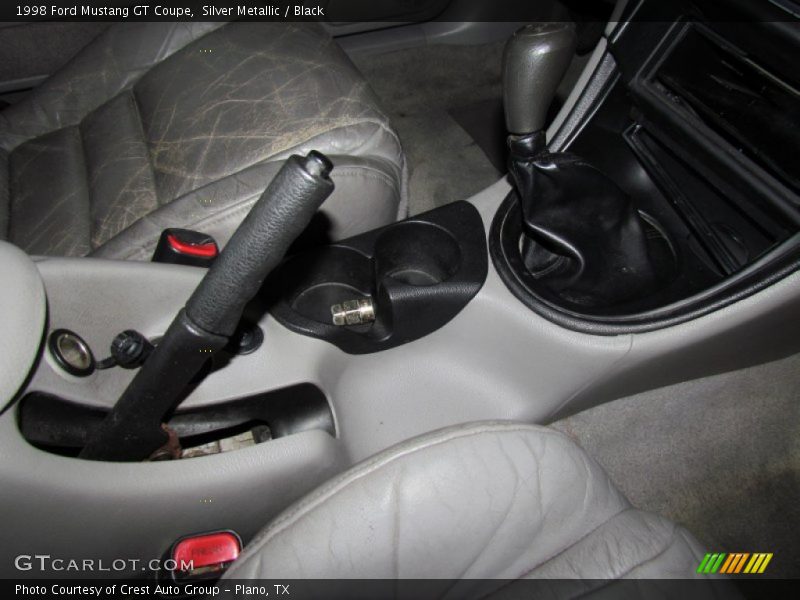 Silver Metallic / Black 1998 Ford Mustang GT Coupe
