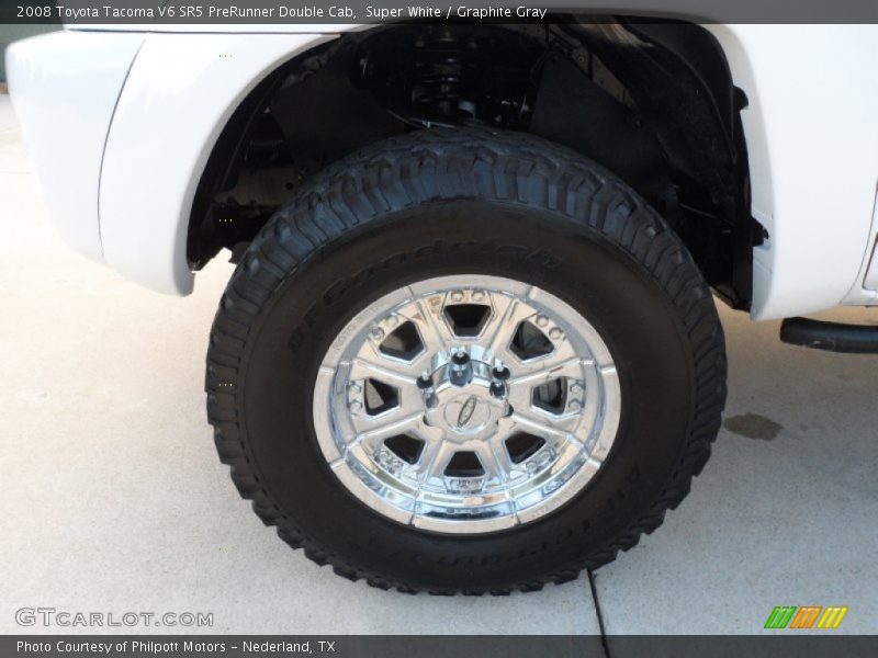 Super White / Graphite Gray 2008 Toyota Tacoma V6 SR5 PreRunner Double Cab