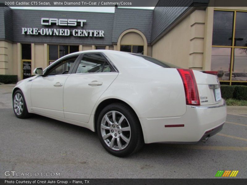 White Diamond Tri-Coat / Cashmere/Cocoa 2008 Cadillac CTS Sedan