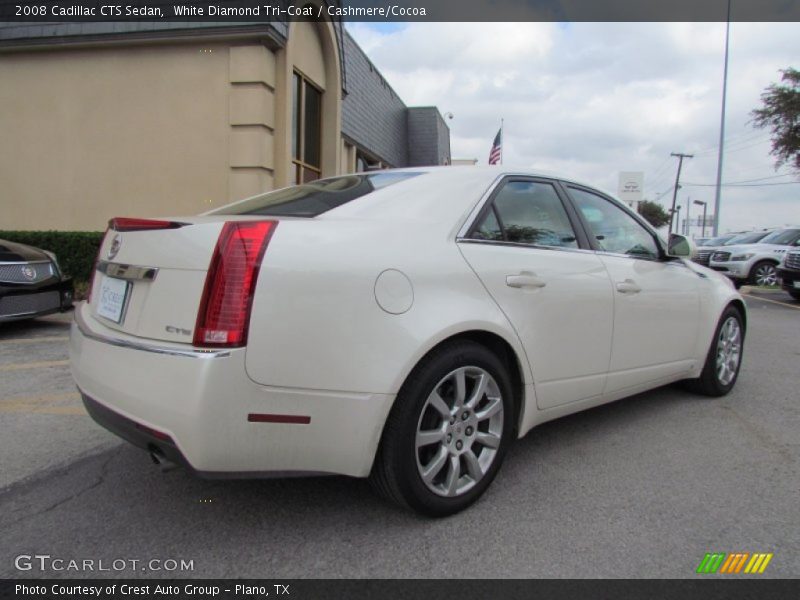 White Diamond Tri-Coat / Cashmere/Cocoa 2008 Cadillac CTS Sedan