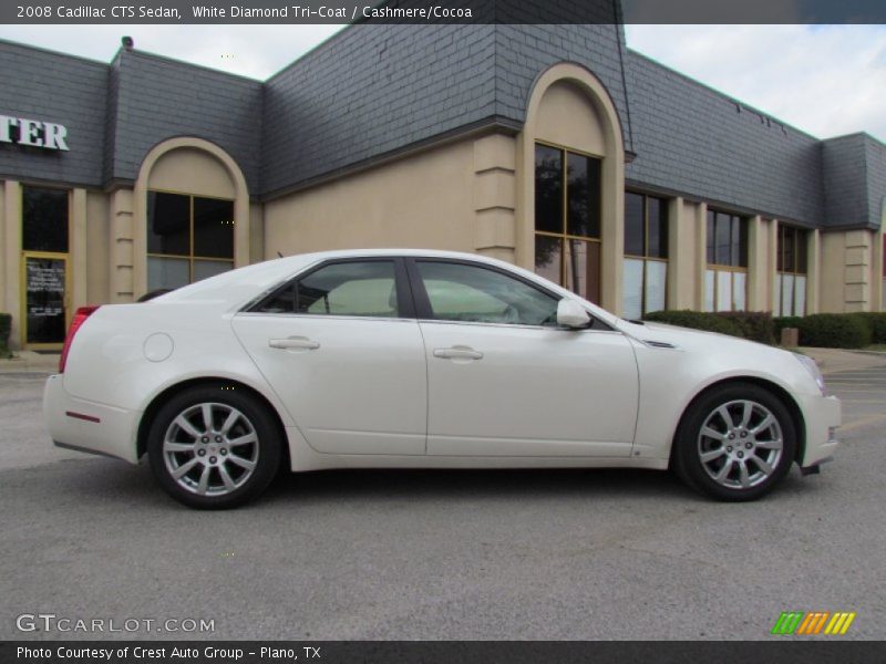 White Diamond Tri-Coat / Cashmere/Cocoa 2008 Cadillac CTS Sedan