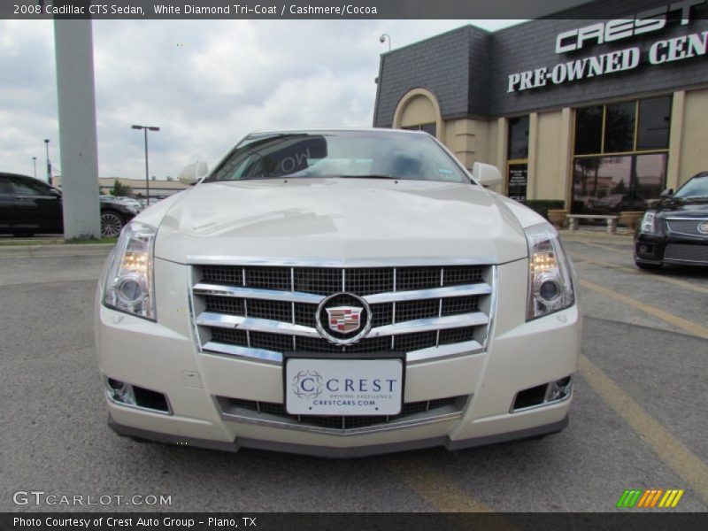 White Diamond Tri-Coat / Cashmere/Cocoa 2008 Cadillac CTS Sedan