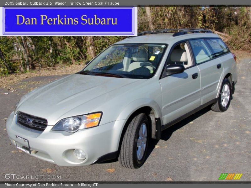 Willow Green Opal / Taupe 2005 Subaru Outback 2.5i Wagon