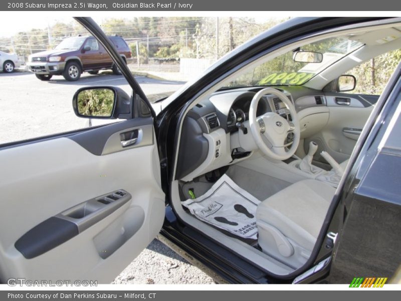 Obsidian Black Pearl / Ivory 2008 Subaru Impreza 2.5i Wagon