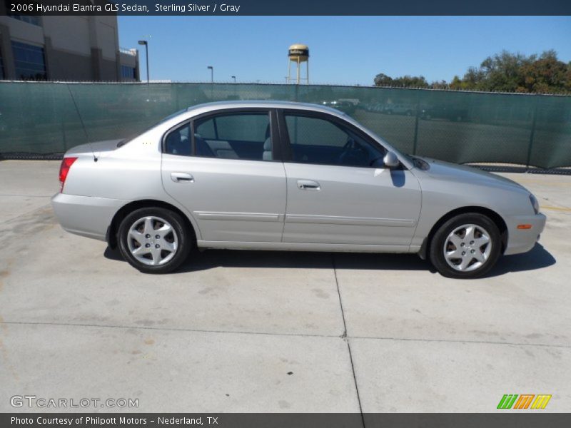 Sterling Silver / Gray 2006 Hyundai Elantra GLS Sedan