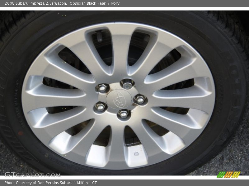 Obsidian Black Pearl / Ivory 2008 Subaru Impreza 2.5i Wagon