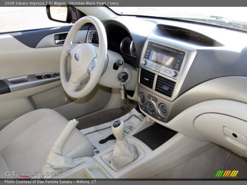 Obsidian Black Pearl / Ivory 2008 Subaru Impreza 2.5i Wagon