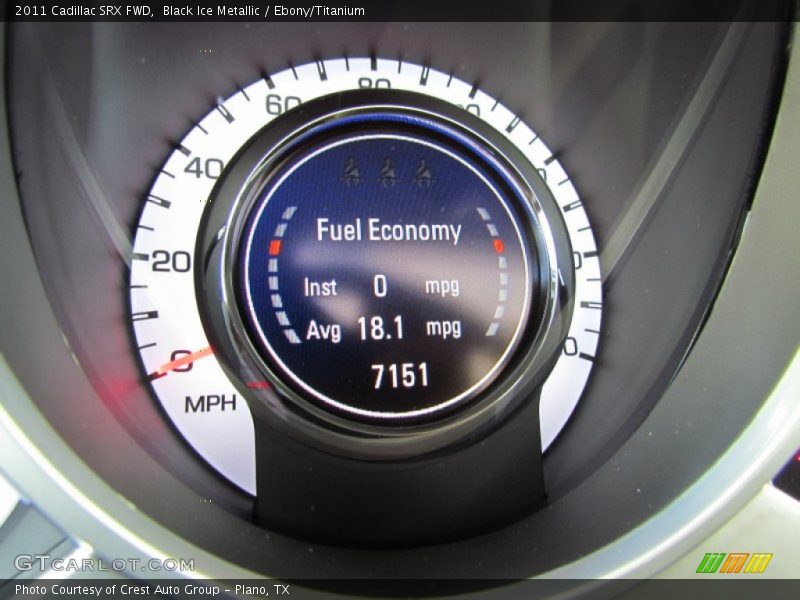 Black Ice Metallic / Ebony/Titanium 2011 Cadillac SRX FWD