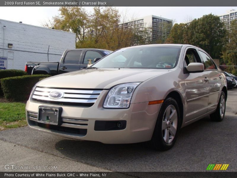 Smokestone Metallic / Charcoal Black 2009 Ford Fusion SE
