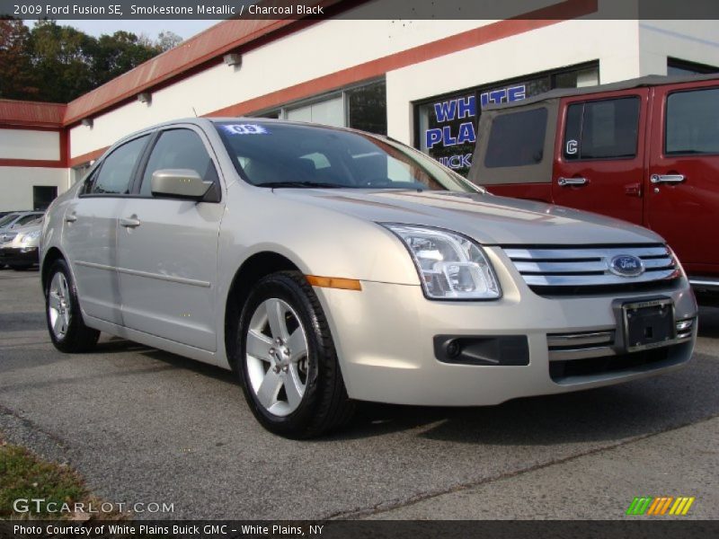 Smokestone Metallic / Charcoal Black 2009 Ford Fusion SE