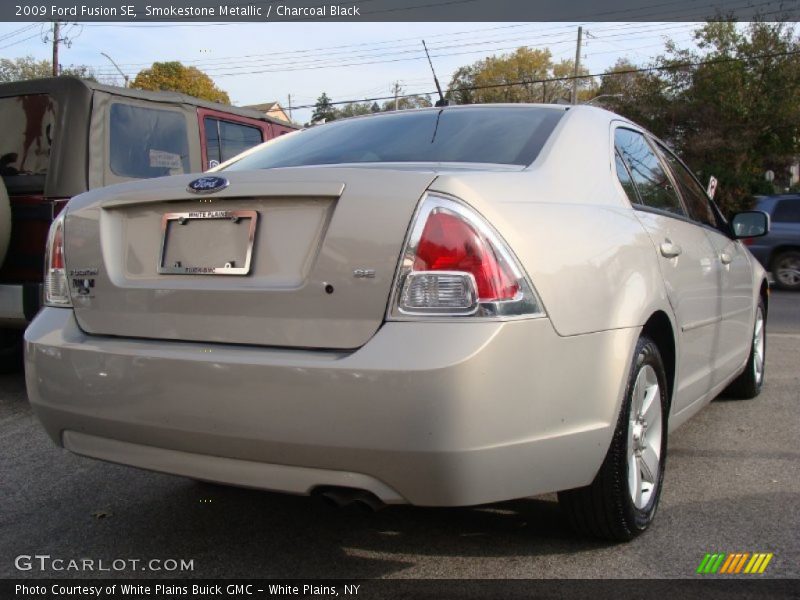 Smokestone Metallic / Charcoal Black 2009 Ford Fusion SE