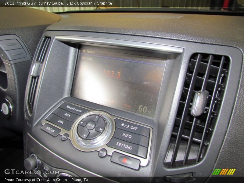 Controls of 2011 G 37 Journey Coupe