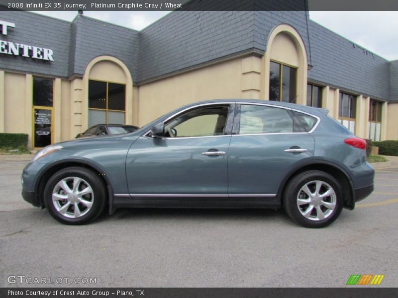Platinum Graphite Gray / Wheat 2008 Infiniti EX 35 Journey