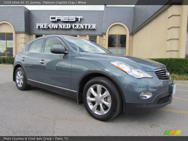 Platinum Graphite Gray / Wheat 2008 Infiniti EX 35 Journey