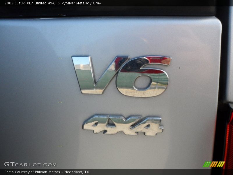 Silky Silver Metallic / Gray 2003 Suzuki XL7 Limited 4x4