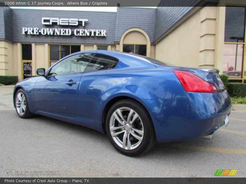 Athens Blue / Graphite 2008 Infiniti G 37 Journey Coupe