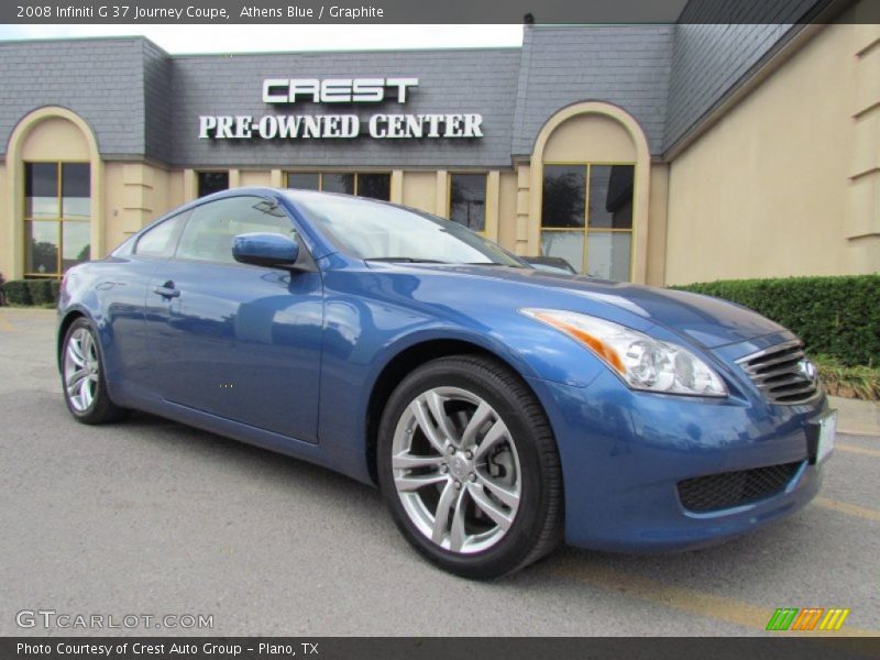 Athens Blue / Graphite 2008 Infiniti G 37 Journey Coupe