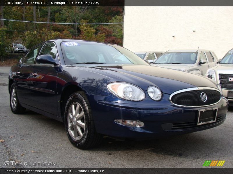 Midnight Blue Metallic / Gray 2007 Buick LaCrosse CXL