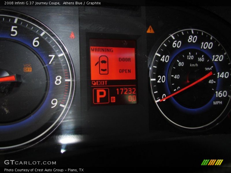 Athens Blue / Graphite 2008 Infiniti G 37 Journey Coupe