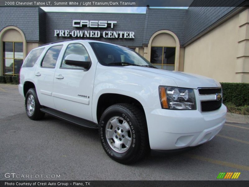 Summit White / Light Titanium/Dark Titanium 2008 Chevrolet Tahoe LT