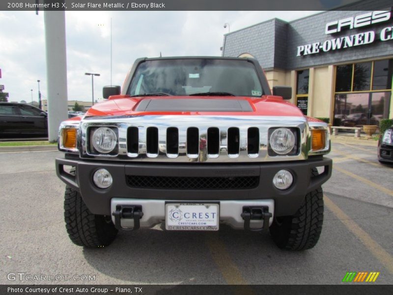 Solar Flare Metallic / Ebony Black 2008 Hummer H3 X