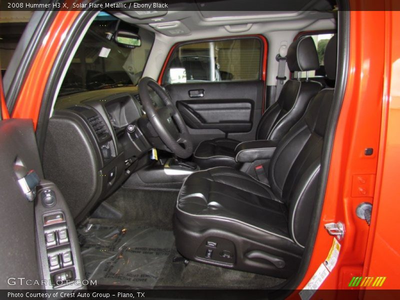 Solar Flare Metallic / Ebony Black 2008 Hummer H3 X