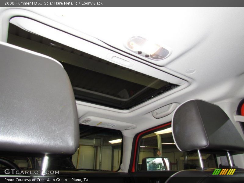 Solar Flare Metallic / Ebony Black 2008 Hummer H3 X