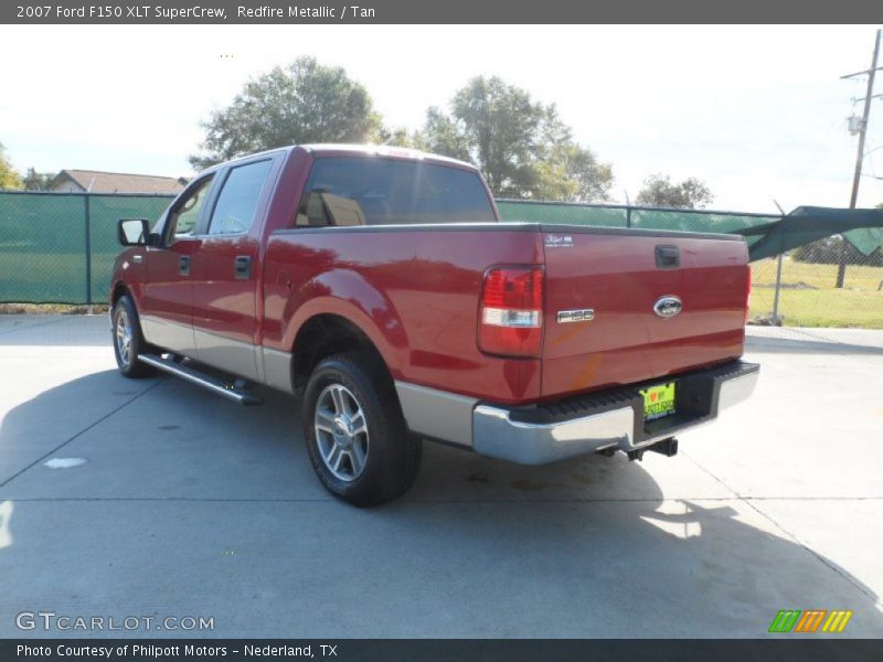 Redfire Metallic / Tan 2007 Ford F150 XLT SuperCrew