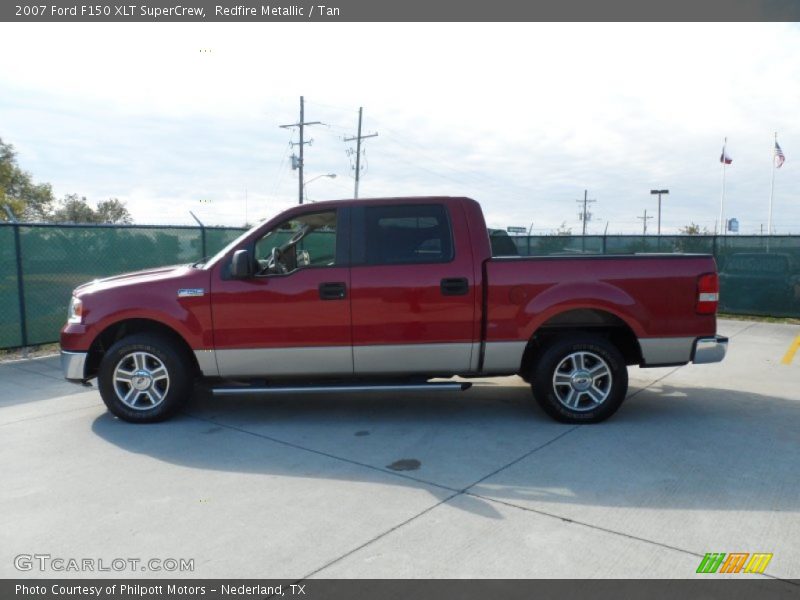 Redfire Metallic / Tan 2007 Ford F150 XLT SuperCrew