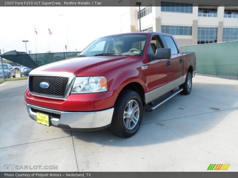 Redfire Metallic / Tan 2007 Ford F150 XLT SuperCrew