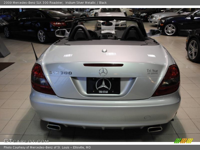 Iridium Silver Metallic / Black 2009 Mercedes-Benz SLK 300 Roadster