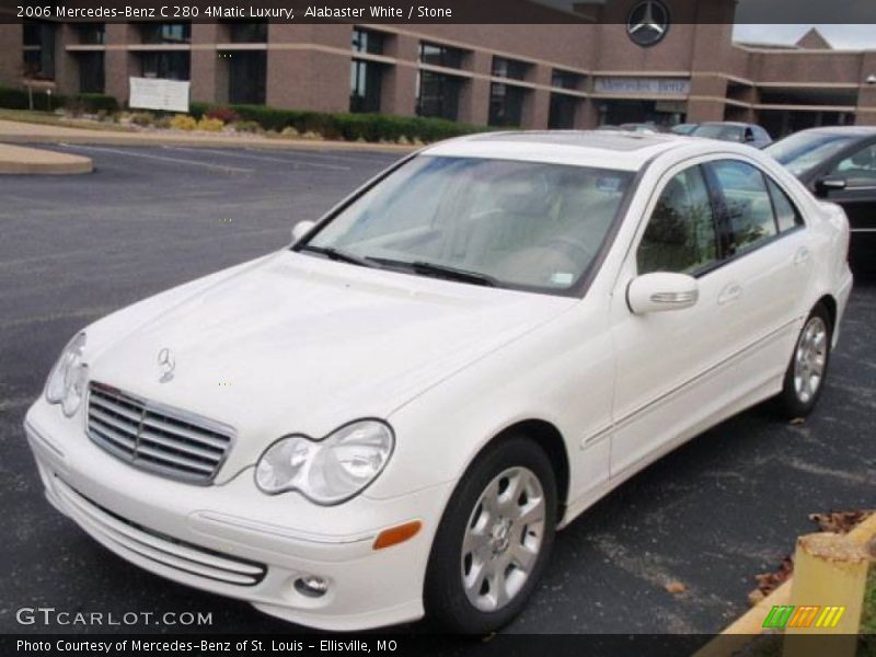 Alabaster White / Stone 2006 Mercedes-Benz C 280 4Matic Luxury