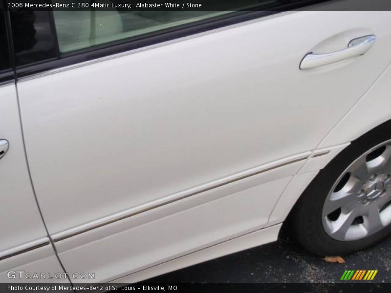 Alabaster White / Stone 2006 Mercedes-Benz C 280 4Matic Luxury