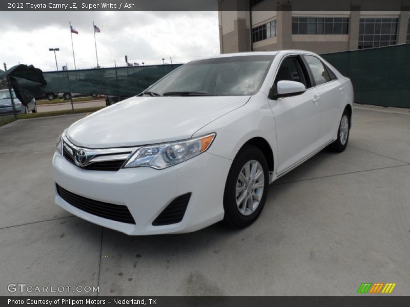 Super White / Ash 2012 Toyota Camry LE