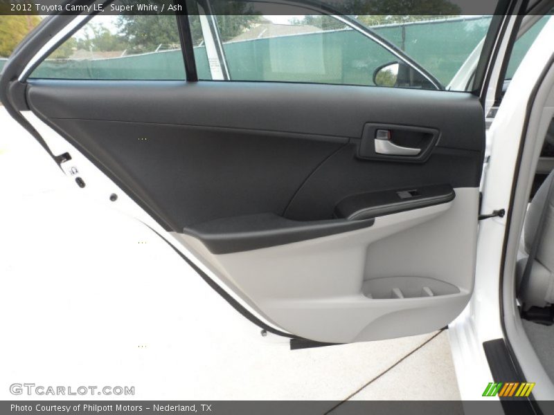 Super White / Ash 2012 Toyota Camry LE