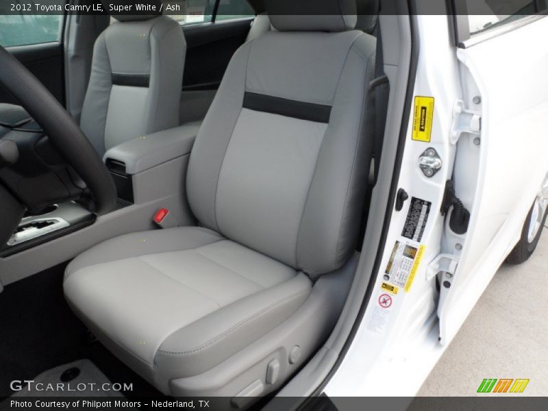 Super White / Ash 2012 Toyota Camry LE