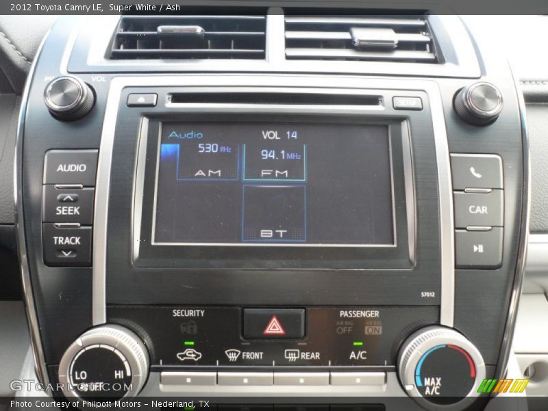 Super White / Ash 2012 Toyota Camry LE