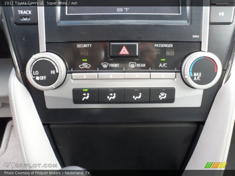 Super White / Ash 2012 Toyota Camry LE