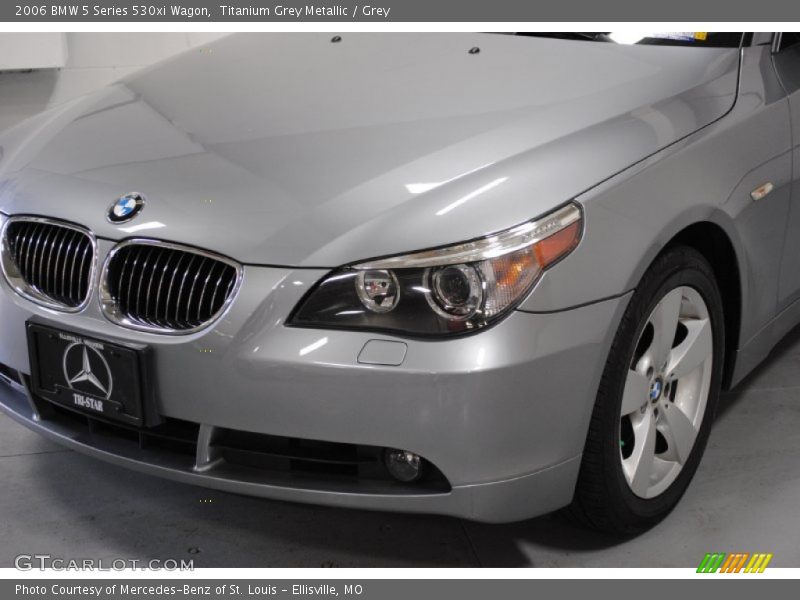 Titanium Grey Metallic / Grey 2006 BMW 5 Series 530xi Wagon