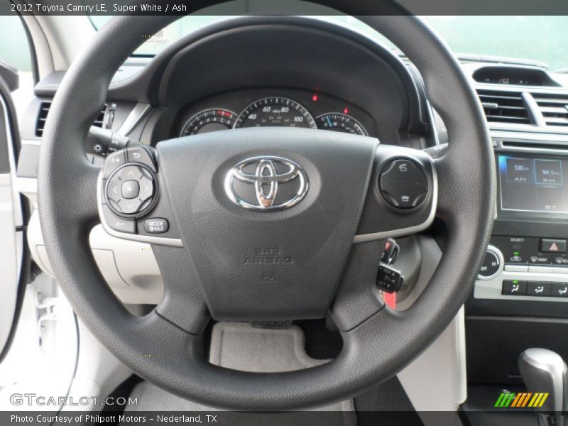 Super White / Ash 2012 Toyota Camry LE