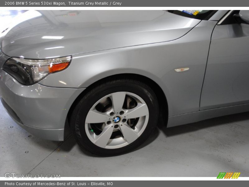 Titanium Grey Metallic / Grey 2006 BMW 5 Series 530xi Wagon